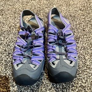 Women's Purple and Gray Outdoor Sandals